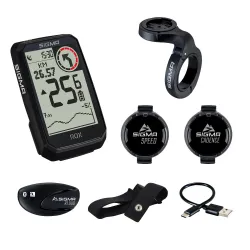 SIGMA Sport Computer Rox 4.0 Endurance Black Sensor Kit - Cykelcomputer SIGMA Sport Computer Rox 4.0 Endurance Black Sensor Kit - Cykelcomputer